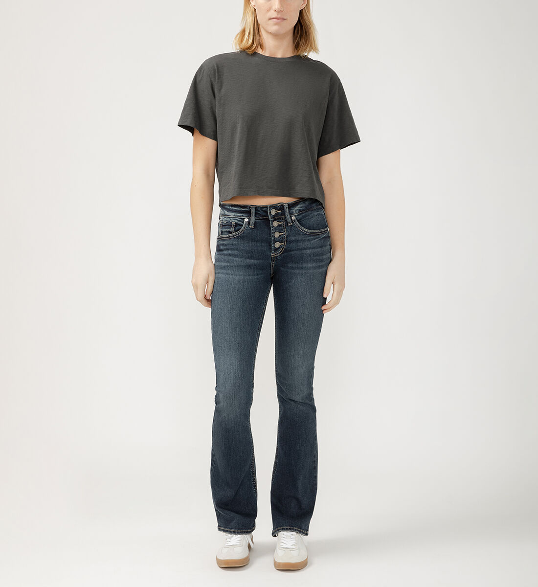 【suzen】Sisra denim semi-bootcut pants Buy Suki Mid Rise Bootcut Jeans for CAD 108.00 | Silver