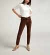 Suki Mid Rise Straight Leg Corduroy Pant, Chocolate, hi-res image number 0