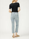 Most Wanted Mid Rise Cropped Straight Leg Luxe Stretch Jeans image number 1