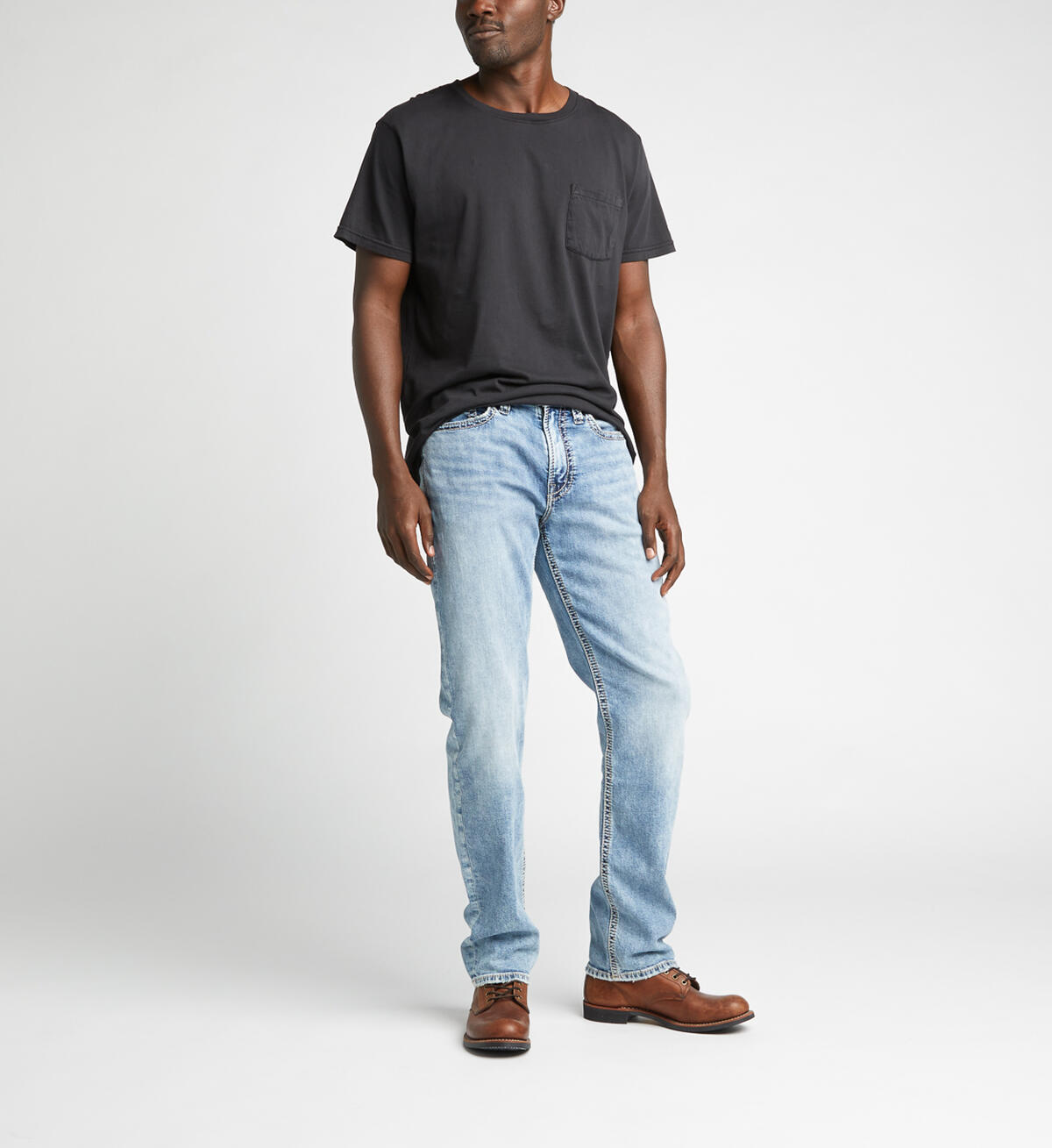 Grayson Easy Fit Straight Jeans, , hi-res image number 3