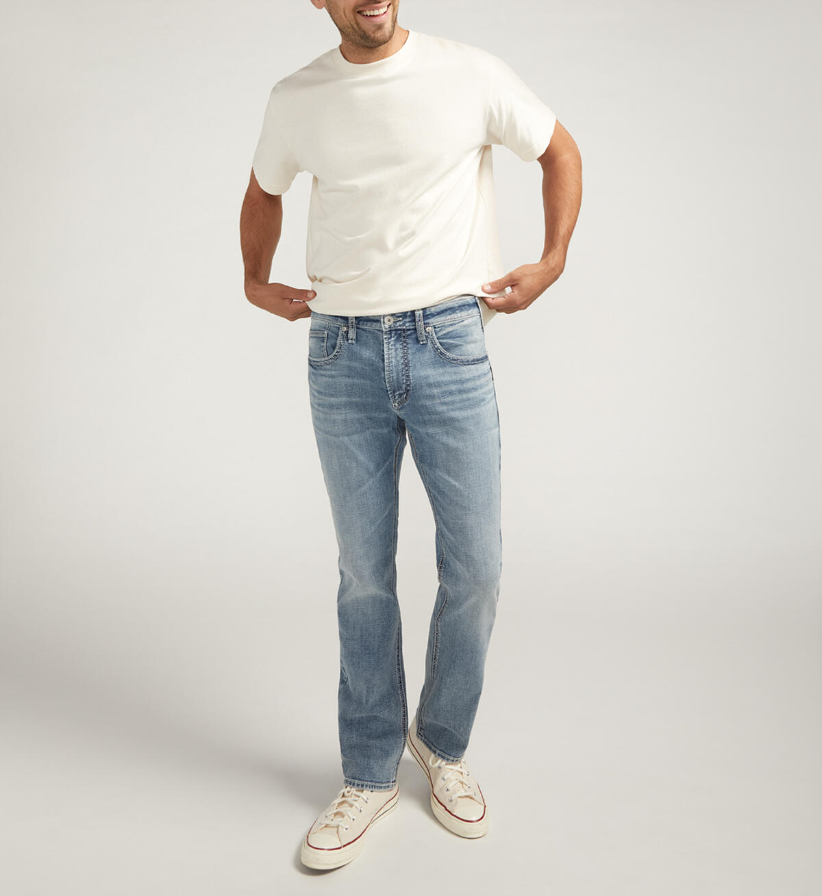 Buy Allan Slim Fit Straight Leg Jeans for CAD 119.00 | Silver Jeans CA New