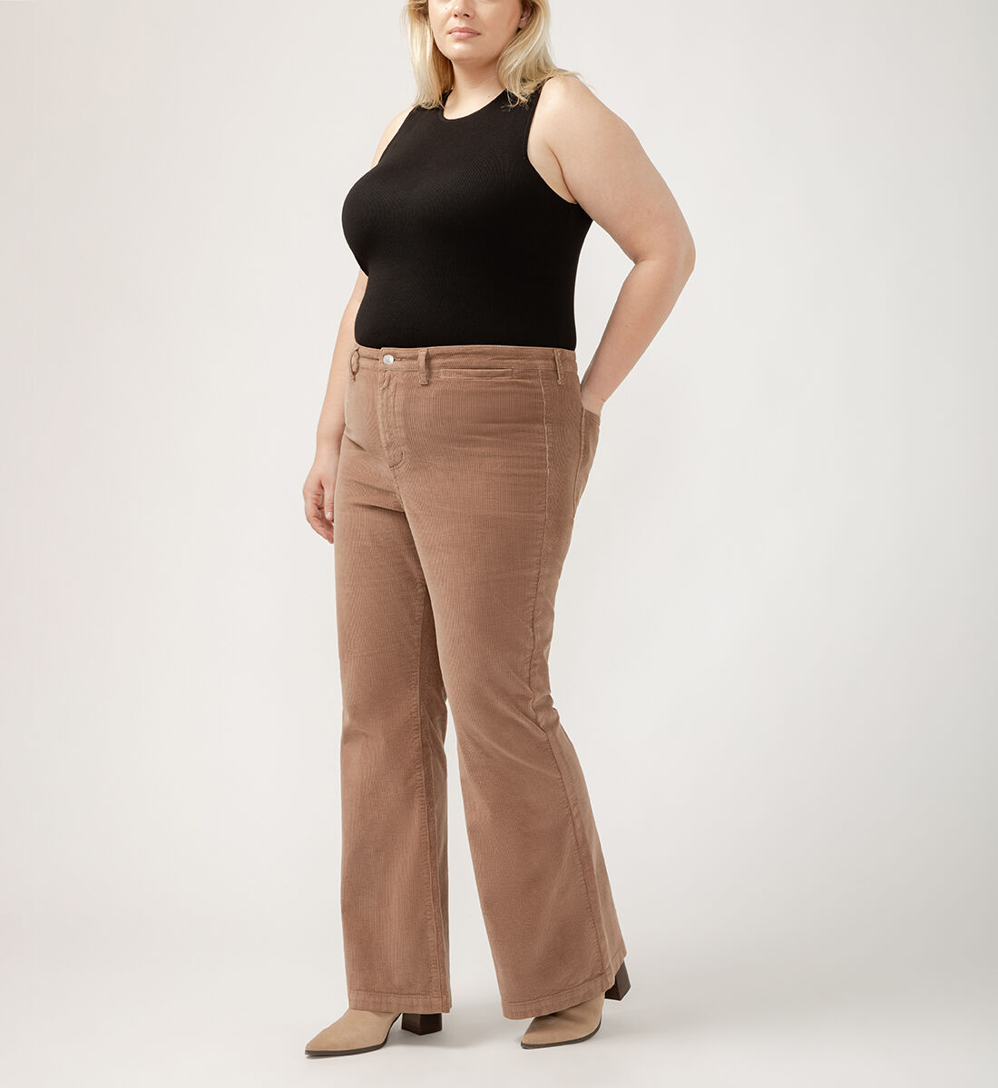 Flare leg corduroy pants 2025