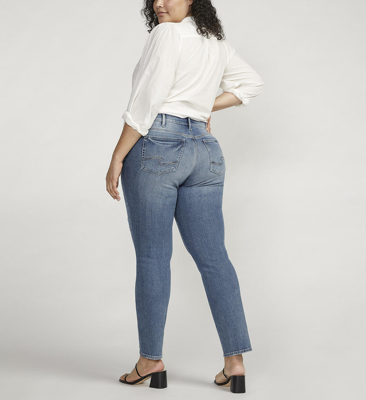 Suki Mid Rise Straight Leg Jeans Plus Size, , hi-res image number 1