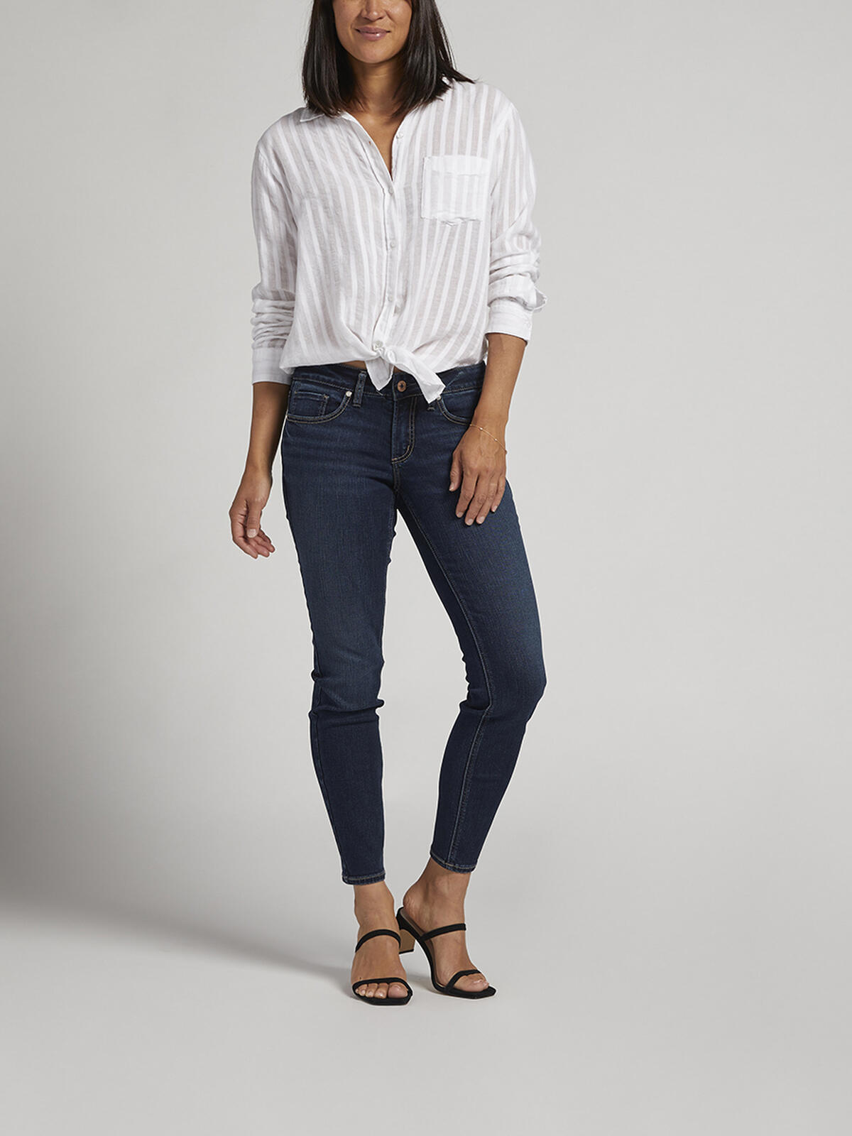 Britt Low Rise Skinny Jeans image number 0