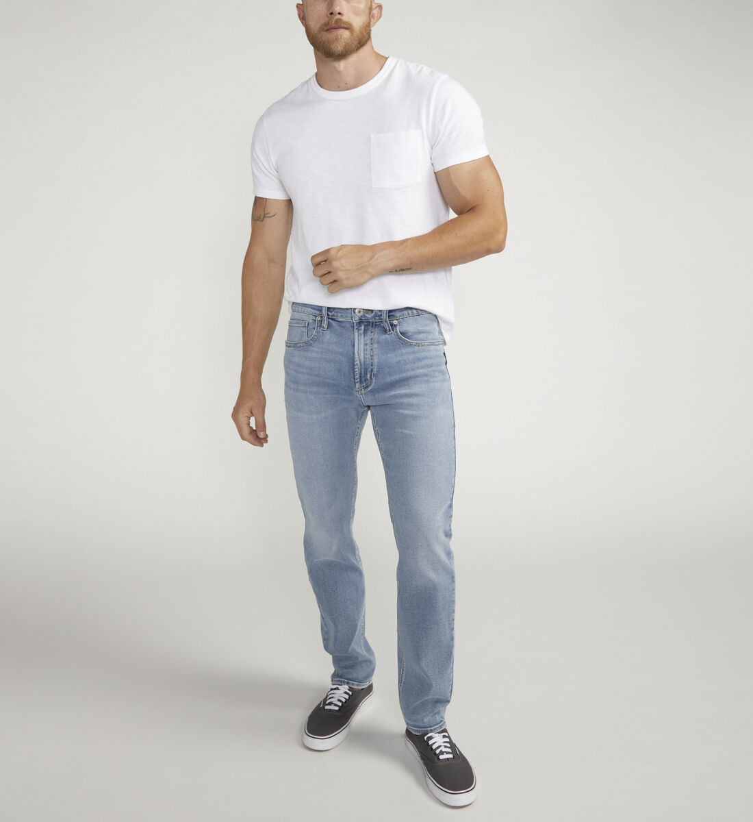 Mens slim 2025 straight leg jeans