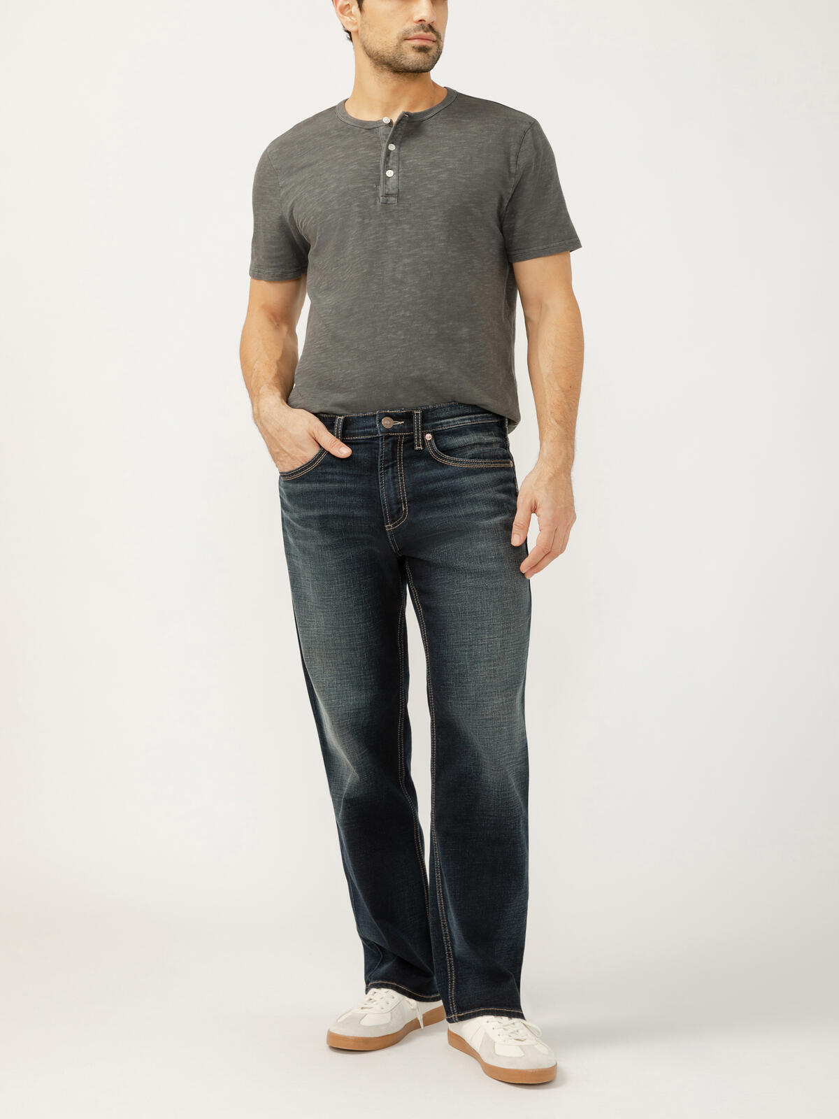 Gordie Relaxed Fit Straight Leg Luxe Heritage Jeans image number 0
