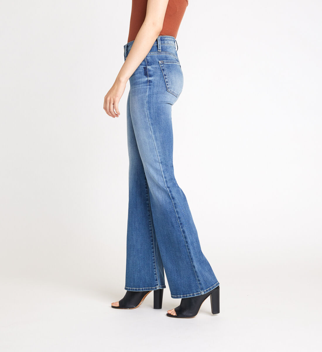 Flare leg denim sales