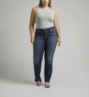 Suki Mid Rise Slim Bootcut Jeans Plus Size