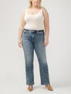 Suki Mid Rise Trouser Leg Jeans Plus Size image number 0
