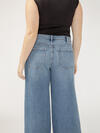 Highly Desirable High Rise Ultra Wide Leg Jeans Plus Size image number 4