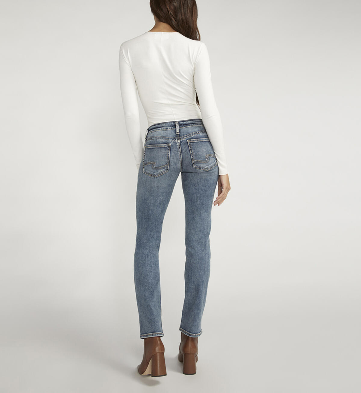 Tuesday Low Rise Straight Leg Jeans, Indigo, hi-res image number 1
