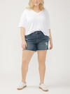 Suki Mid Rise Luxe Stretch Shorts Plus Size image number 0