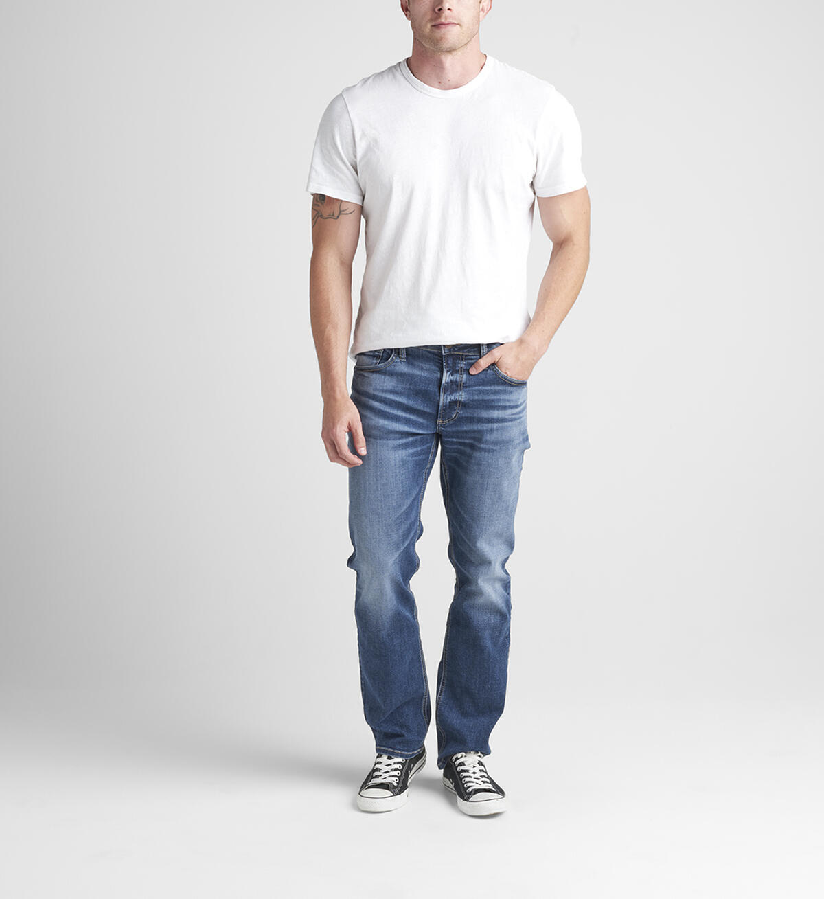 Allan Classic Fit Straight Leg Jeans, , hi-res image number 0