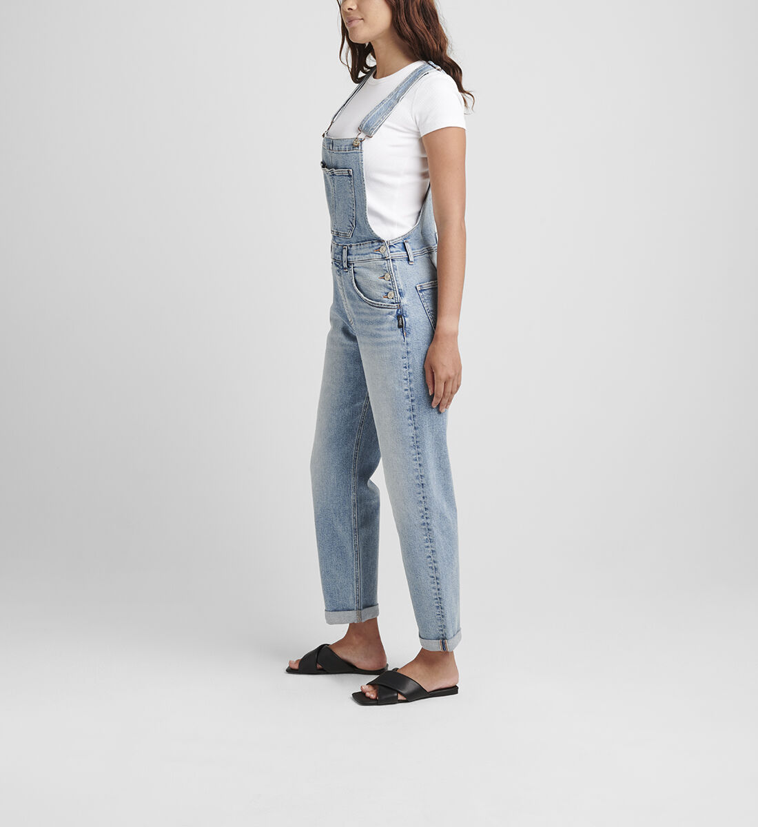 Womens straight leg shop overalls