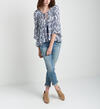 Emery Printed Peasant Blouse, , hi-res image number 0