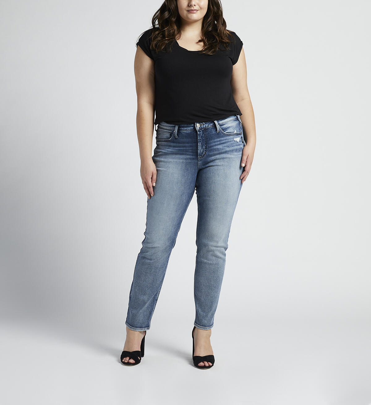 Most Wanted Mid Rise Straight Leg Jeans Plus Size, , hi-res image number 0