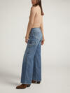 High Rise Wide Leg Cargo Jeans image number 2