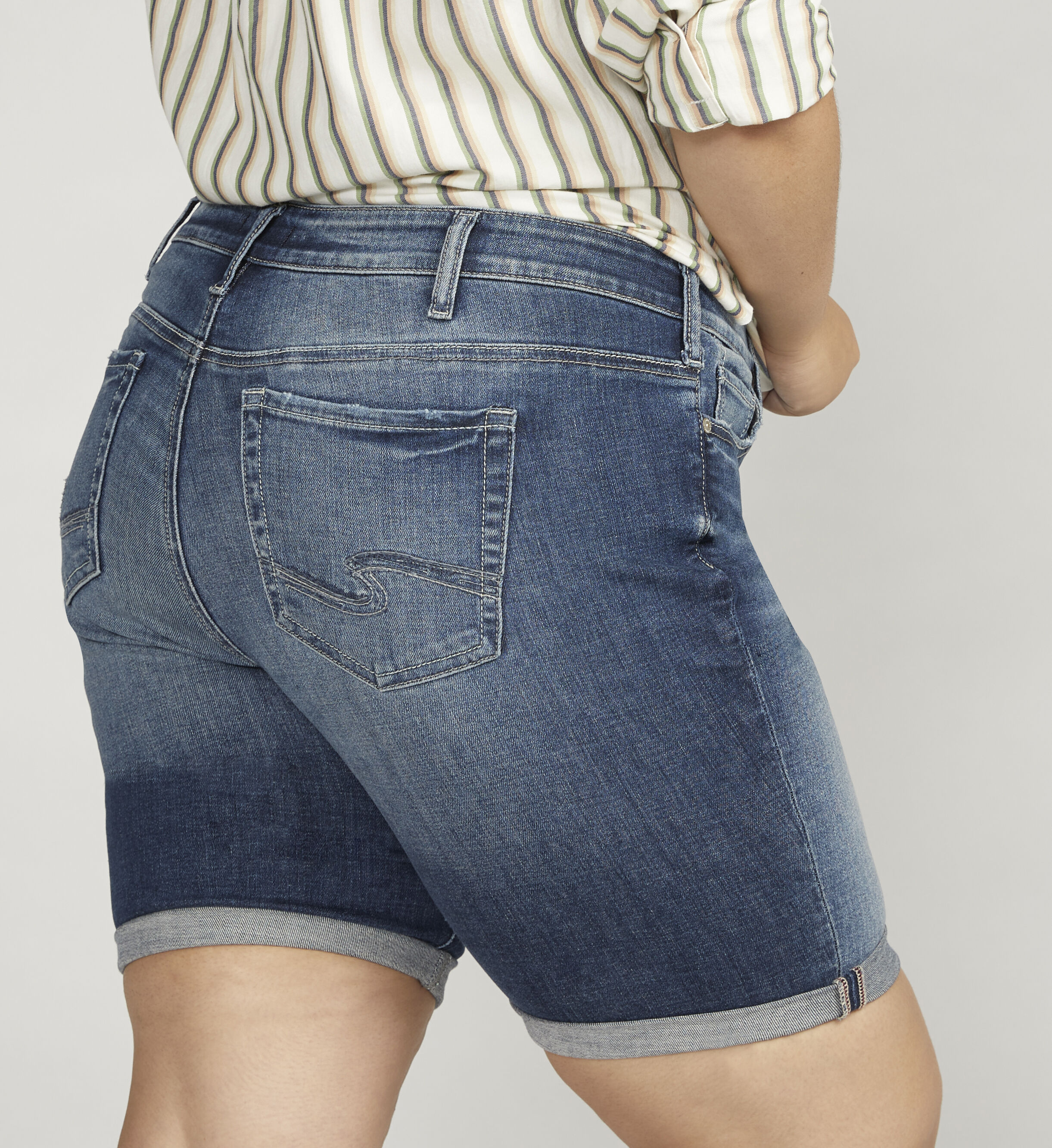 Bermuda jean shorts sales