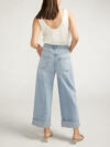 Baggy Mid Rise Wide Leg Cropped Jeans image number 1