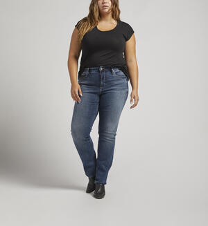Avery High Rise Straight Leg Jeans Plus Size
