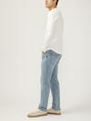 Machray Classic Fit Slim Straight Knit Flex Jeans image number 5