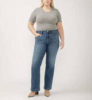 Avery High Rise Trouser Leg Jeans Plus Size