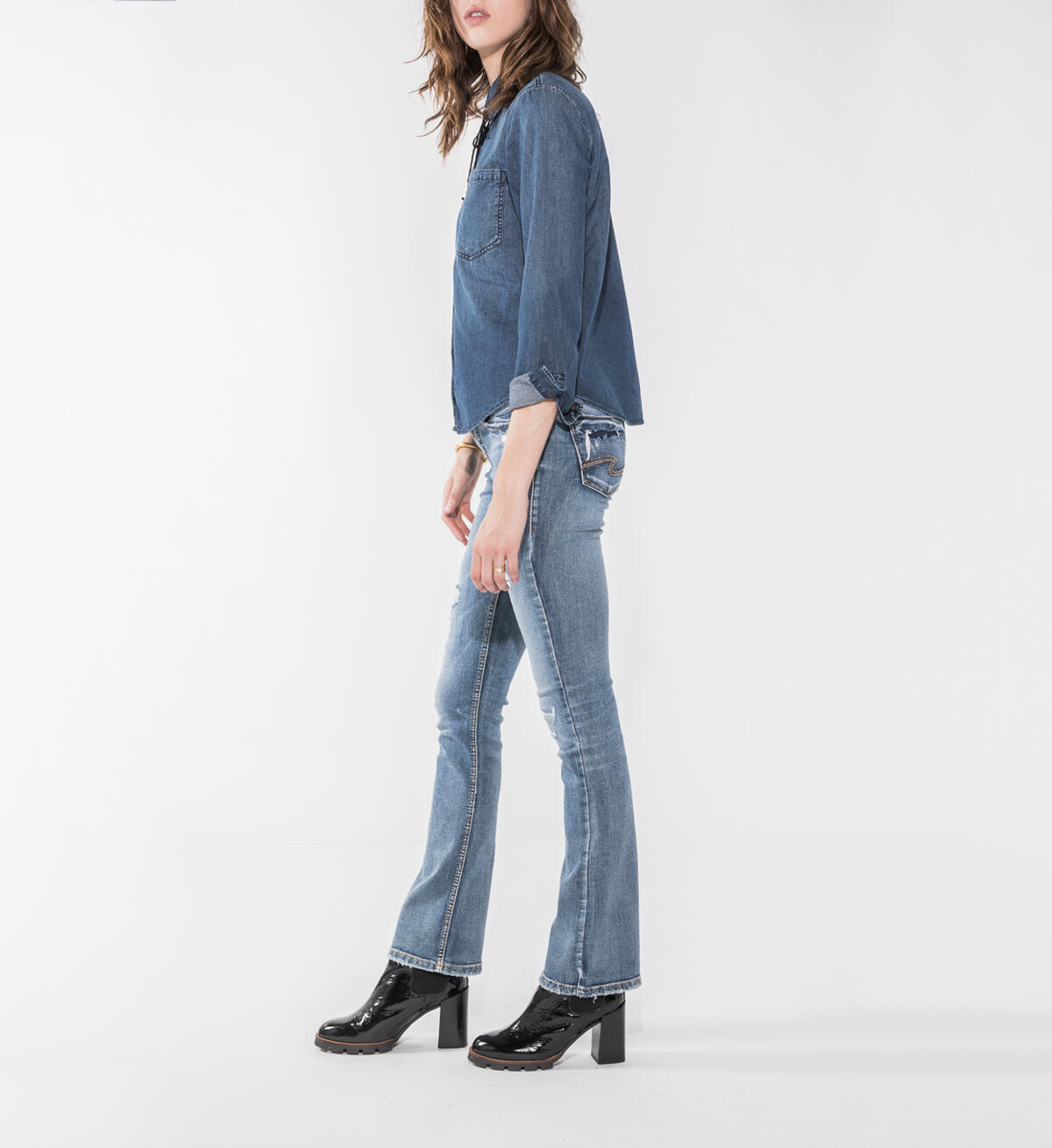 Aiko Slim Boot Medium Wash, , hi-res image number 2