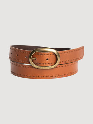 Silver Jeans Women's Genuine Leather belt with Vintage feel
