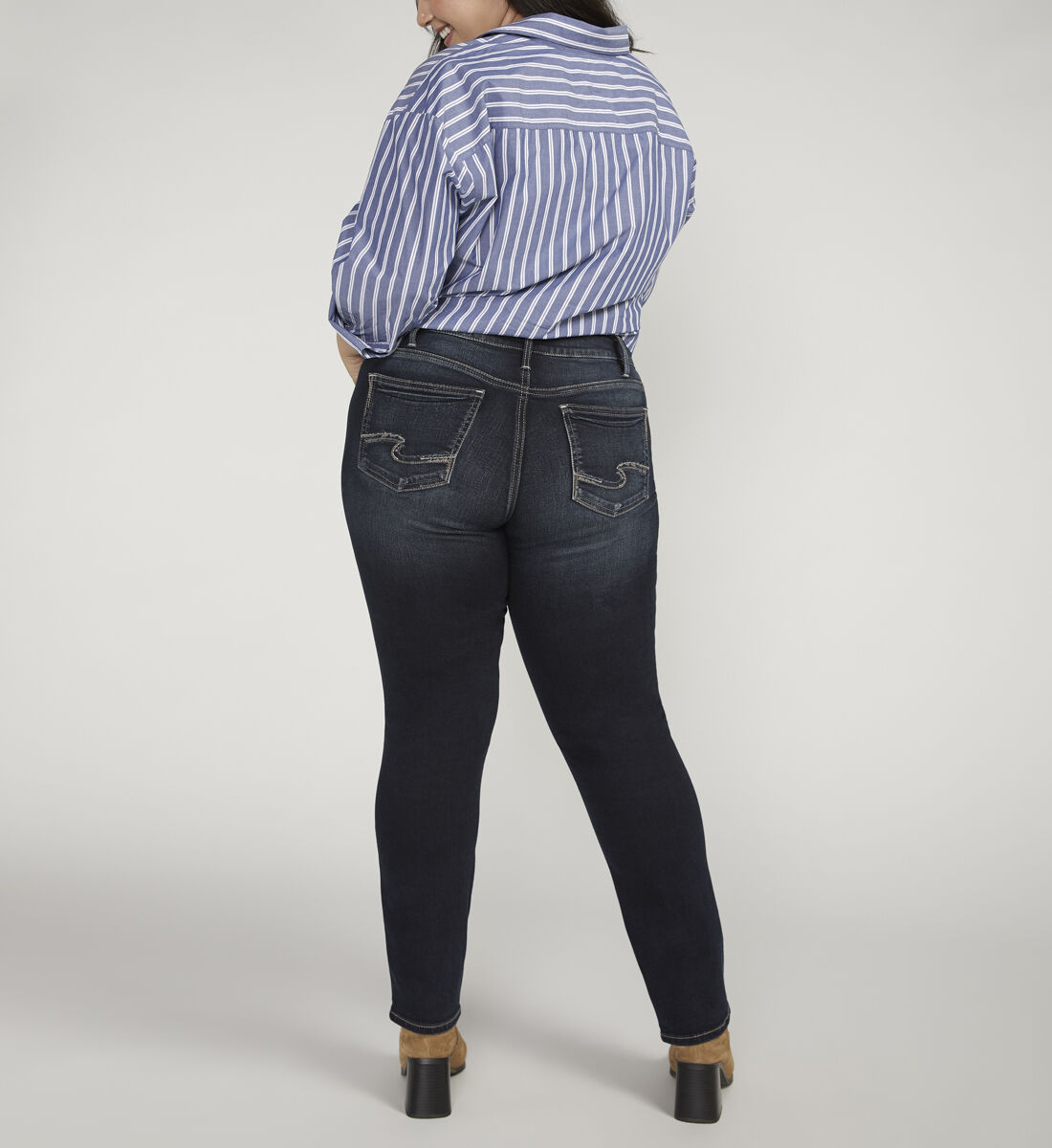 Buy Suki Mid Rise Straight Leg Jeans Plus Size for CAD