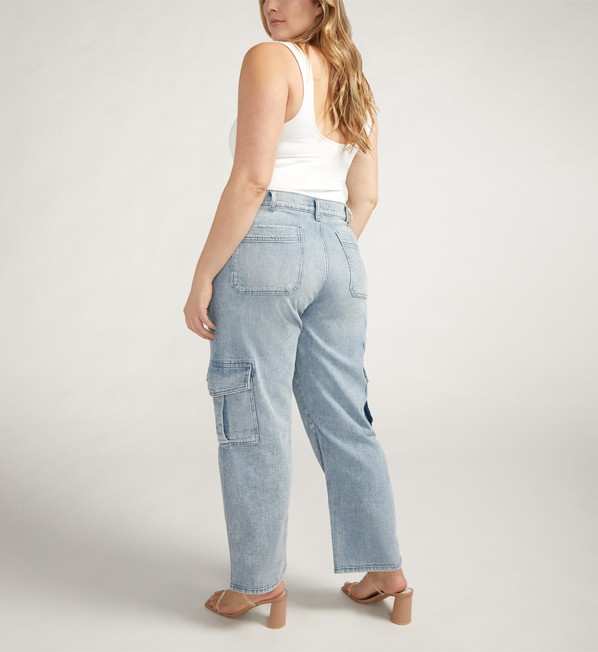 Utility Cargo Jeans Plus Size, , hi-res image number 1