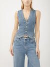 Limited Edition Studded Denim Vest image number 0