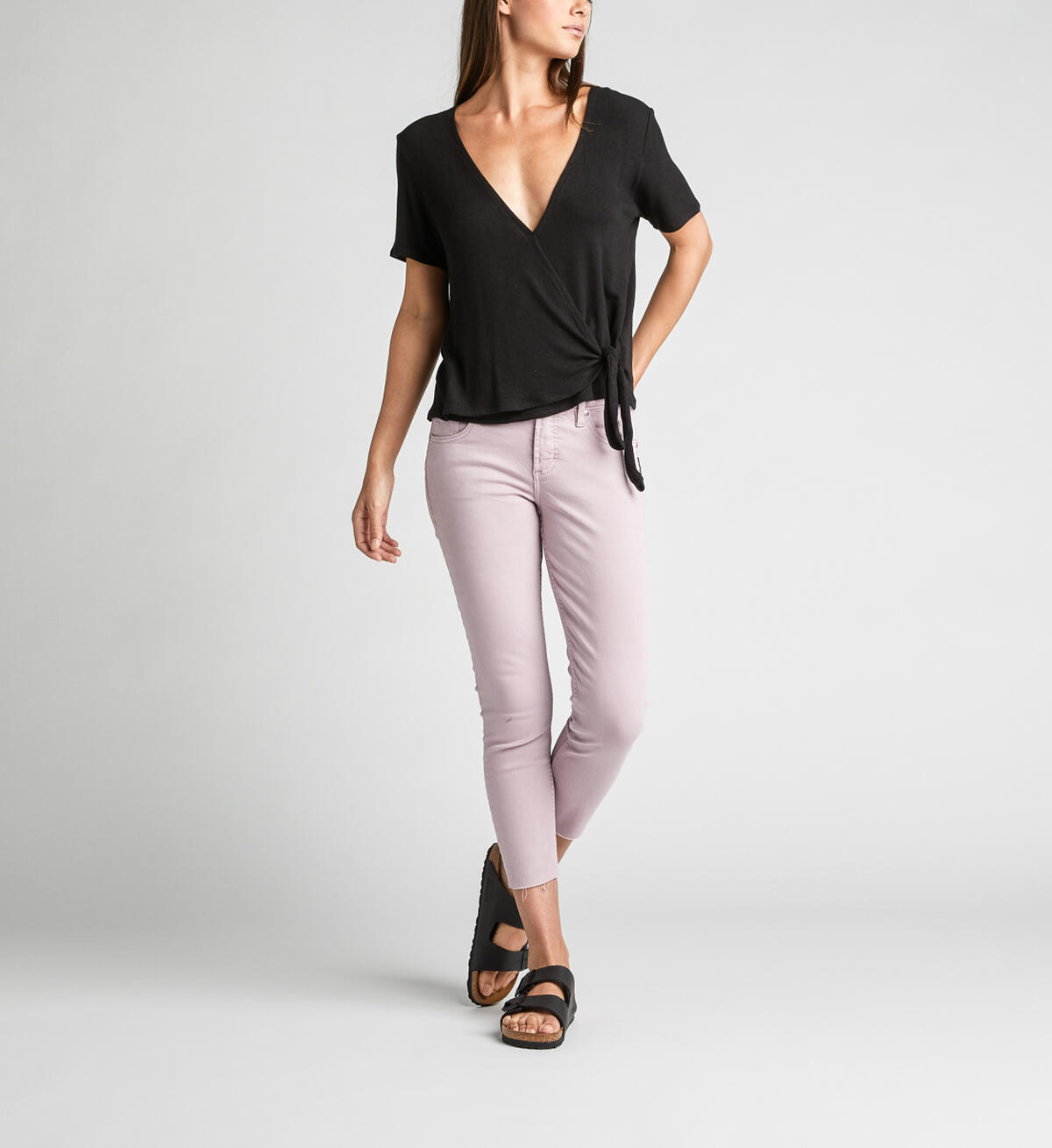 Adriel Side-Tie Wrap Tee, , hi-res image number 1