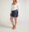 Boyfriend Mid Rise Shorts Plus Size, , hi-res image number 2