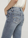 Elyse Mid Rise Straight Leg Jeans image number 4