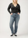 Suki Mid Rise Straight Leg Luxe Stretch Jeans Plus Size image number 0