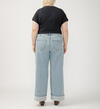 Highly Desirable High Rise Wide Leg Jeans Plus Size, , hi-res image number 1