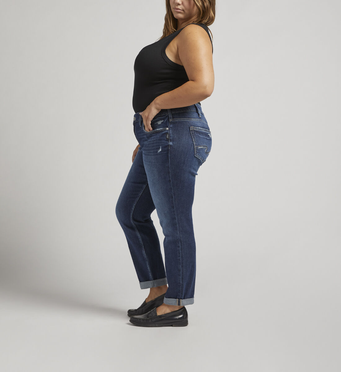 Plus size sale boyfriend jeans