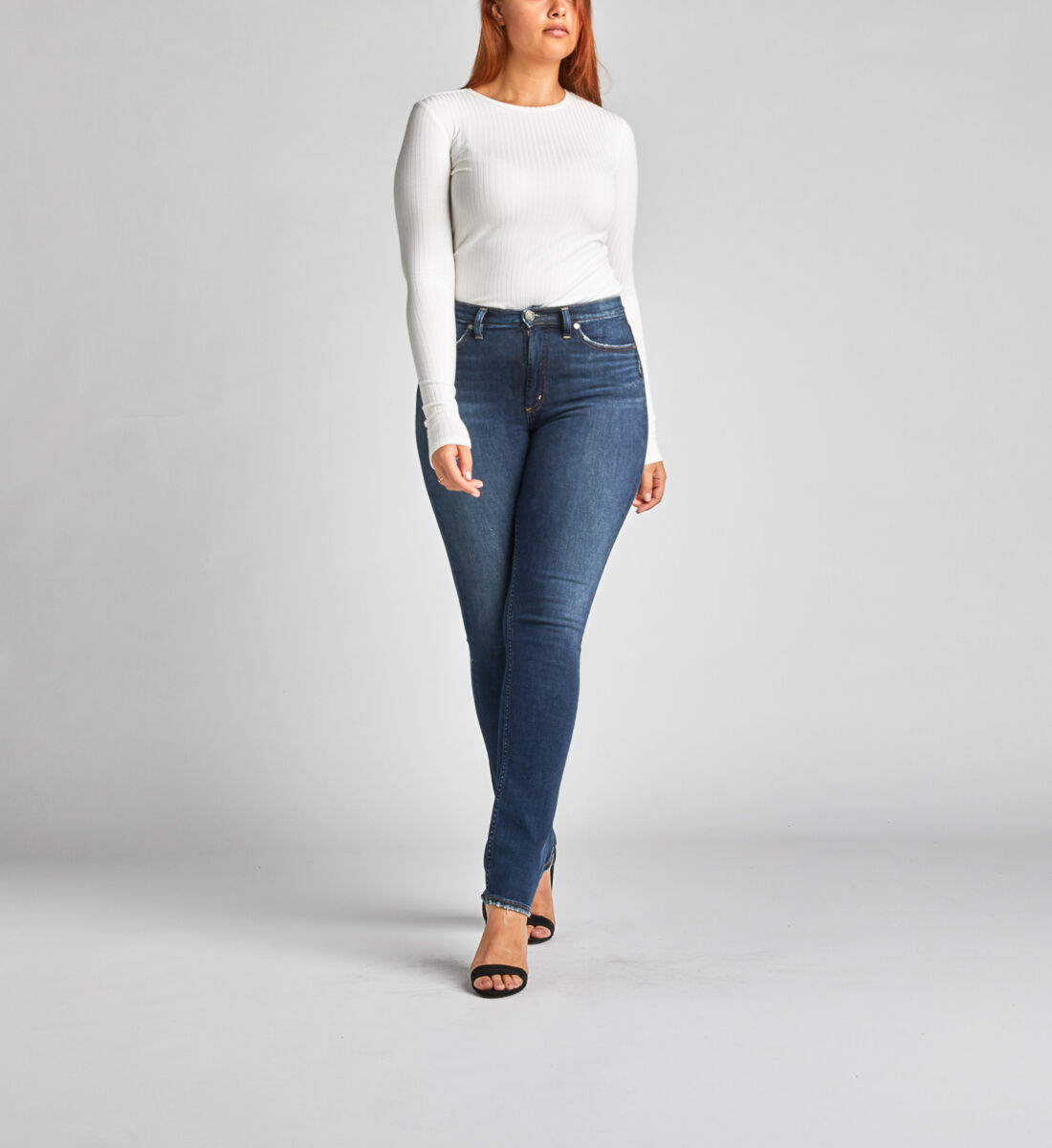 Buy Calley Super High Rise Curvy Straight Leg Jeans for CAD 99.00 Silver Jeans CA New