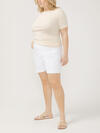 Boyfriend Relaxed Mid Rise Shorts Plus Size image number 2
