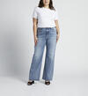 Highly Desirable High Rise Trouser Leg Jeans Plus Size, , hi-res image number 0