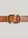 Women's Genuine Leather Belt with S Buckle image number 1