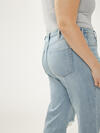Highly Desirable High Rise Trouser Leg Jeans Plus Size image number 3