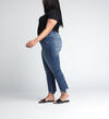 Boyfriend Mid Rise Slim Leg Plus Size Jeans, Indigo, hi-res image number 2