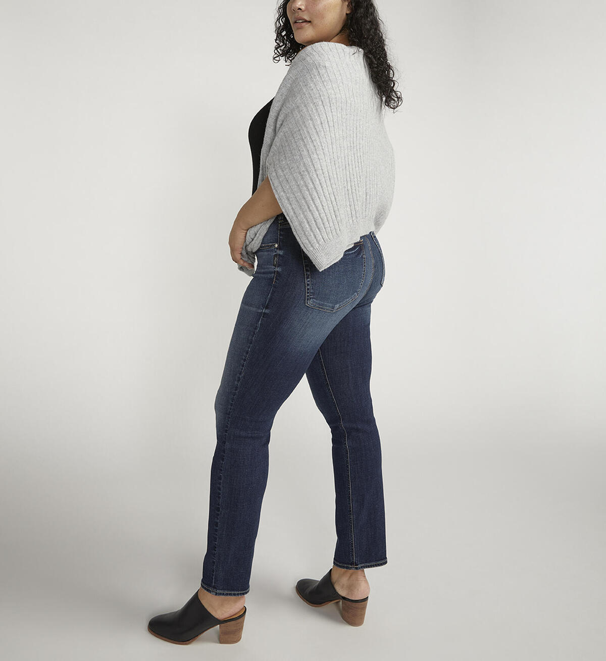 Avery High Rise Straight Leg Jeans Plus Size, , hi-res image number 2