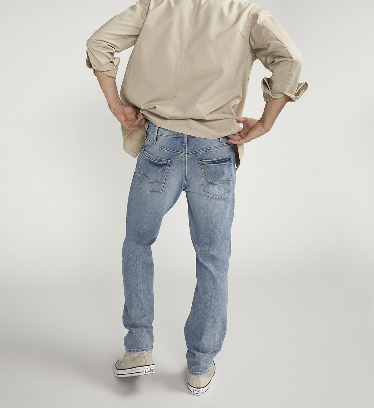 Eddie Athletic Fit Tapered Leg Jeans, , hi-res image number 1