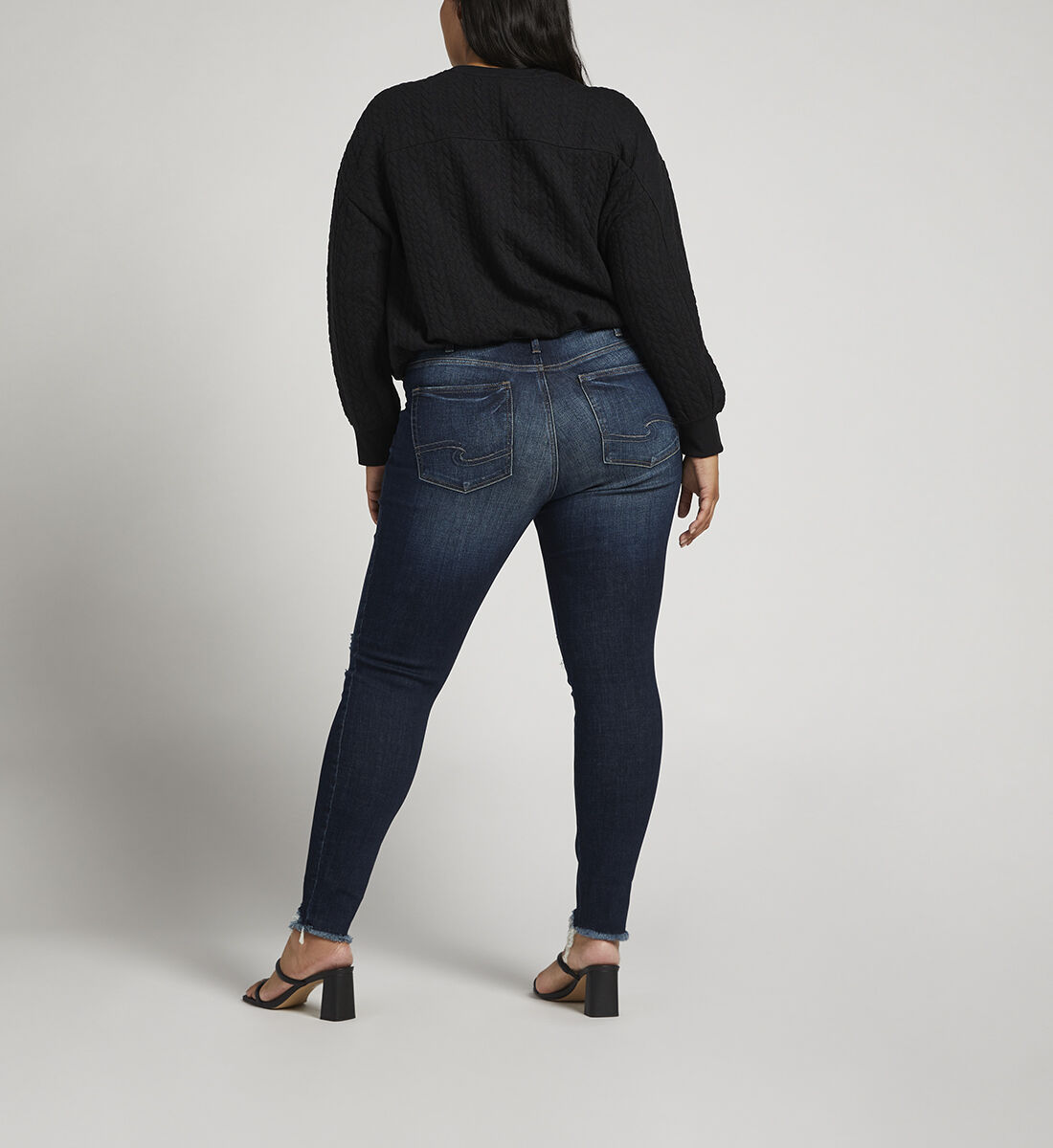 Buy Avery High Rise Skinny Jeans Plus Size for CAD 62.00 Silver