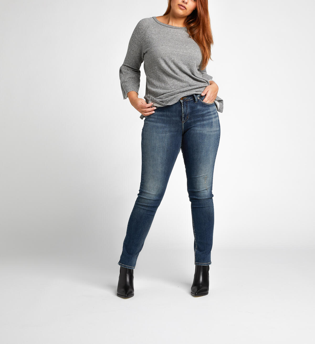 Avery Slim High Medium Wash, , hi-res image number 4