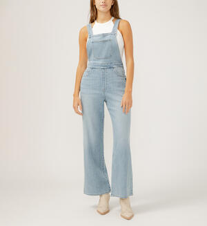 Wide Leg Overall Jeans