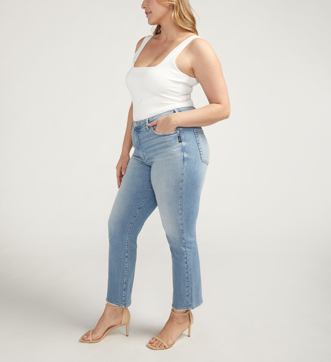 Buy Isbister High Rise Straight Leg Jeans Plus Size for CAD 61.00 Silver Jeans CA New