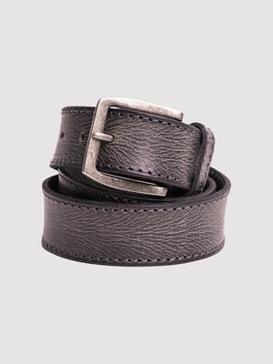 Silver Jeans Men's Genuine Leather Belt with two tone vintage look